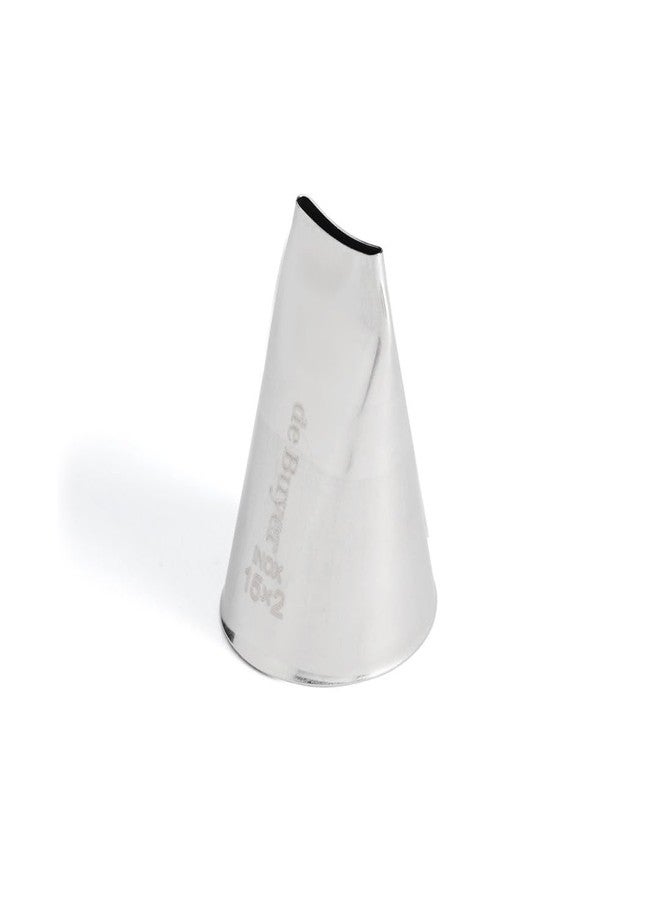 De Buyer 2117.15 Large Stainless Steel Piping Nozzle - 15 x 2mm - Grey - Image 1