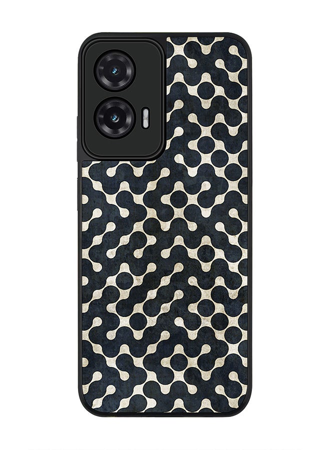 Stylizedd For Motorola Moto G35 Case,Slim fit Camera Protection, Shockproof Thin Phone cover  - Connect The Dots (Black)