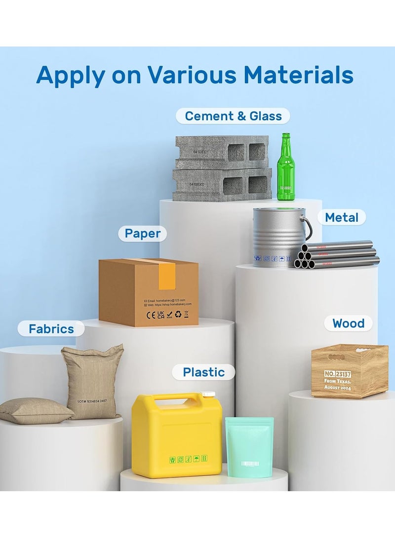 BENTSAI BB22B Original Solvent Ink Quick Dry Cartridge Replacement for BT-HH6205B 6205BL \ B10 Handheld Inkjet Printer (Black) - Image 2