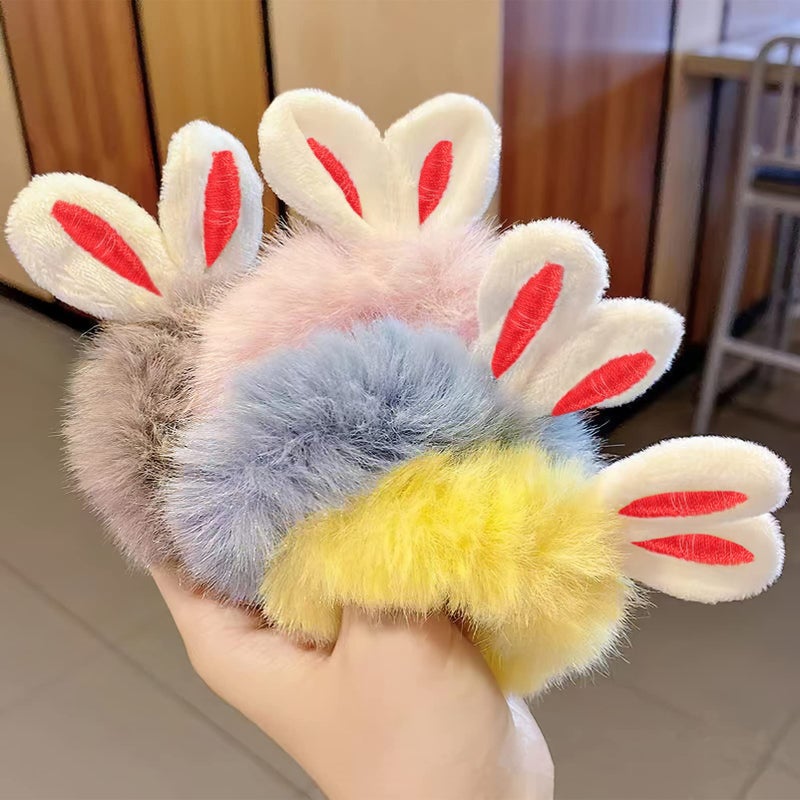 Amosfun 20Pcs Mini Bunny Ears Rabbit Ear Headwear DIY Crafts for Hair Clips Headband Hair Ties Scrapbooking DIY Craft Easter Party Supplies - Image 5
