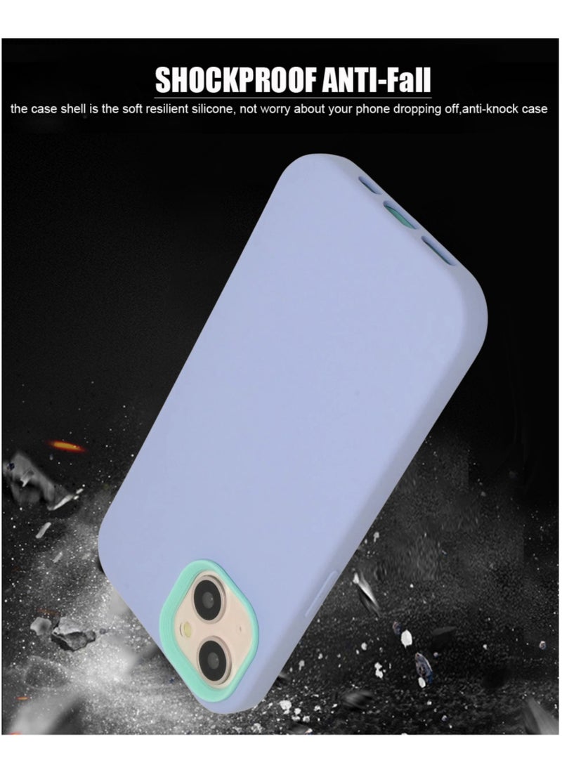 Houmt - iPhone 13 Case 6.1 Inch Soft Flexible Silicone Slim Rubber iPhone 13 Cover with Inside Frame Shockproof Protective Case for Apple iPhone 13 - Image 1