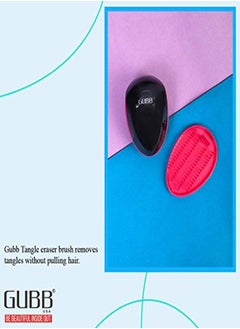 GUBB Tangle Eraser Detangling Brush ; Reduces Hair Breakage & Damage ; Suitable For All Hair Type ; Faster N Easier Detangle Wet Or Dry Hair With No Pain ; Color May Vary Scottish Range  - Image 4