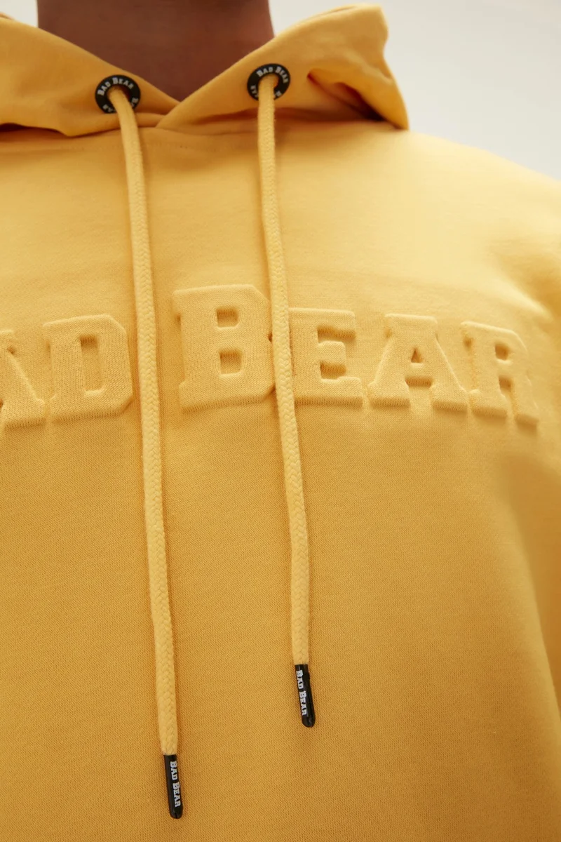 باد بير Pucker Bear Men's Yellow Hooded Sweatshirt