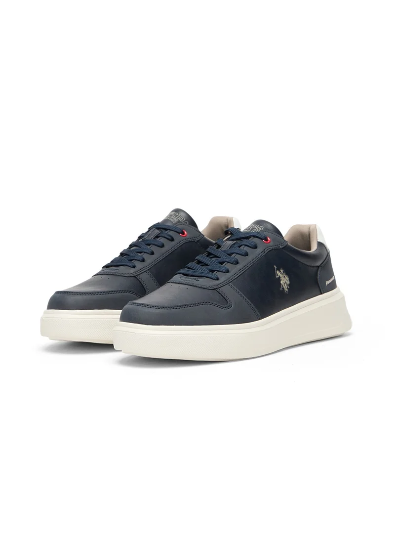 U.S. Polo Assn. Men's Navy Low-Top Casual Sneakers – Classic Style with Durable Sole for All-Day Comfort
