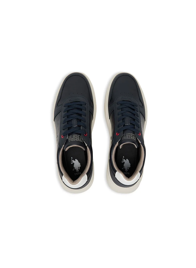 U.S. Polo Assn. Men's Navy Low-Top Casual Sneakers – Classic Style with Durable Sole for All-Day Comfort
