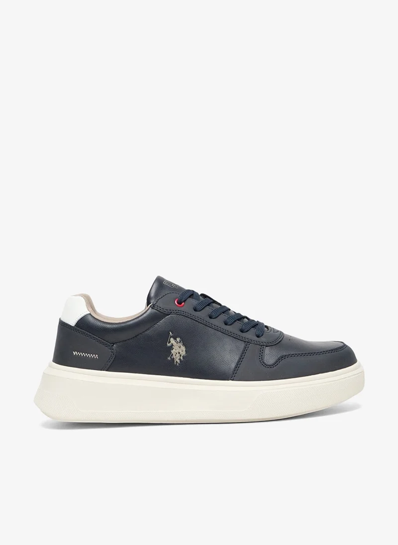 Men's Navy Low-Top Casual Sneakers Shoes - Classic Style with Durable Sole for All-Day Comfort