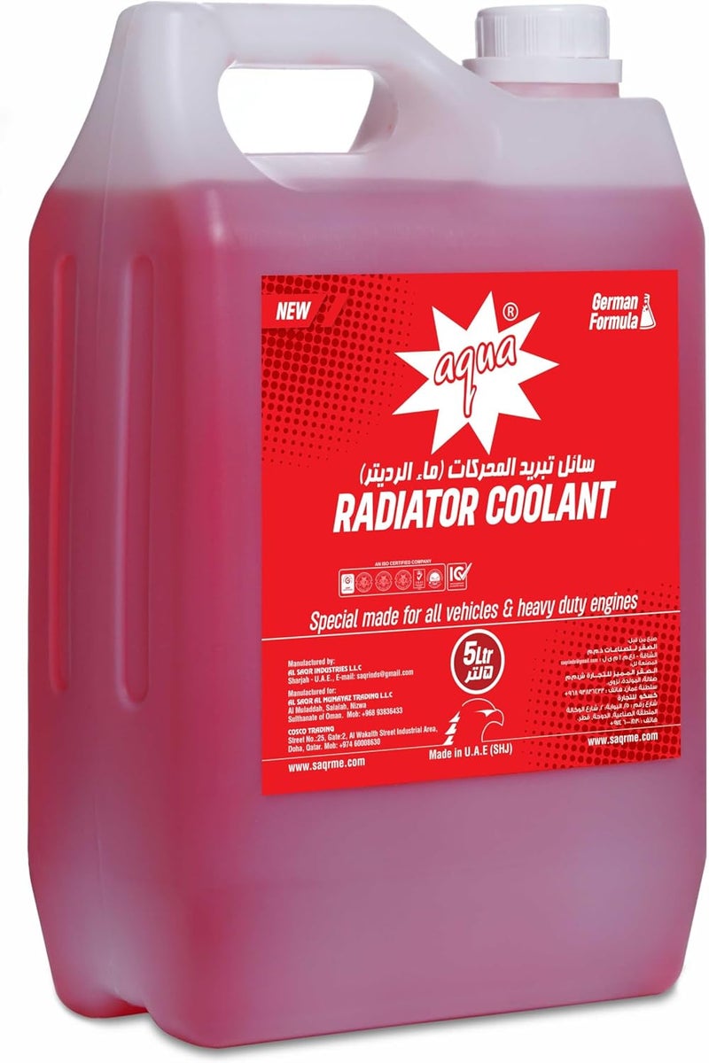 Aqua Radiator Coolant Red German Formula 5 Litres - Image 2