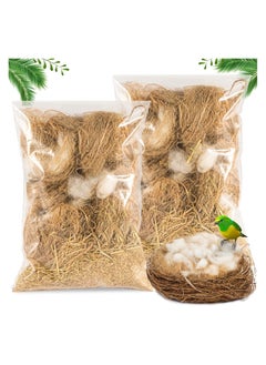 2 Pack Bird Nesting Material - Bird Nests Bedding Hummingbird Nesting Material Mixing Canary Nesting Material Finch Nesting Material Parakeet Nesting Materials for Cage,Gardens,Tree Trunks (80G)