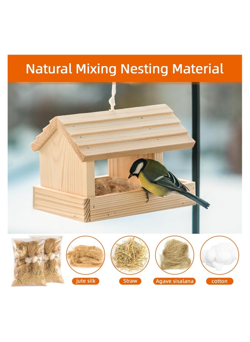 Generic - 2 Pack Bird Nesting Material - Bird Nests Bedding Hummingbird Nesting Material Mixing Canary Nesting Material Finch Nesting Material Parakeet Nesting Materials for Cage,Gardens,Tree Trunks (80G) - Image 1