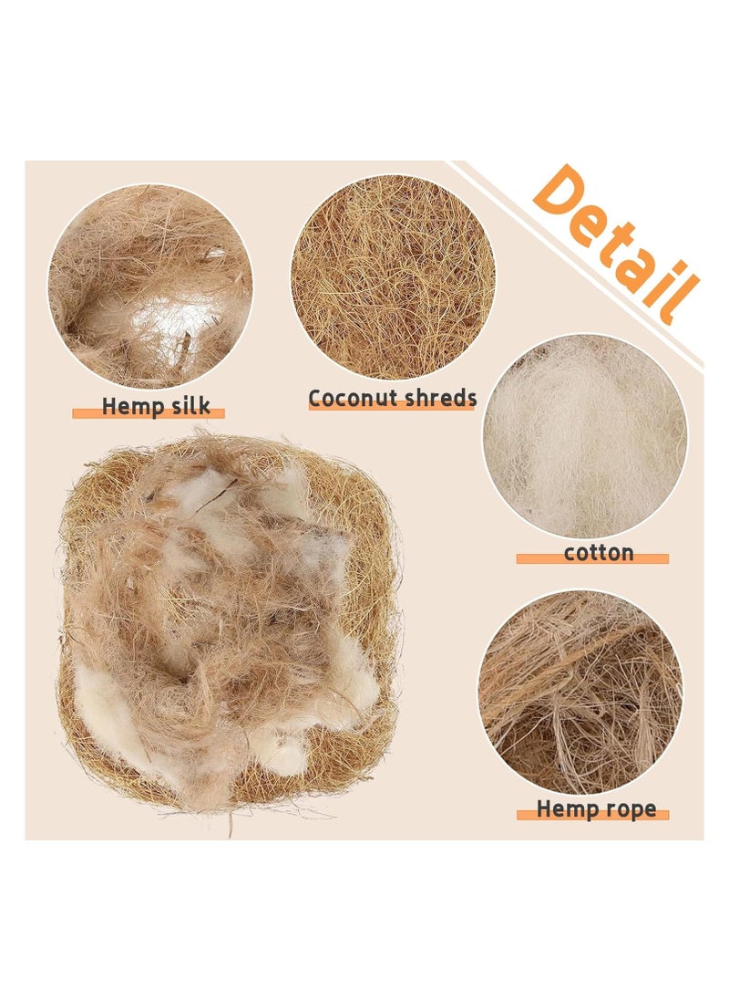 Generic - 2 Pack Bird Nesting Material - Bird Nests Bedding Hummingbird Nesting Material Mixing Canary Nesting Material Finch Nesting Material Parakeet Nesting Materials for Cage,Gardens,Tree Trunks (80G) - Image 1