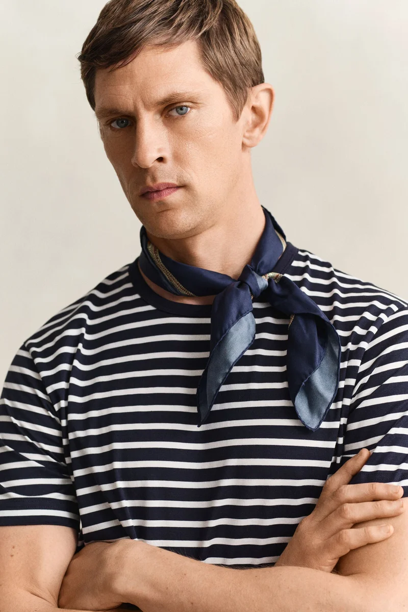 GANT  Pima Cotton Striped T-Shirt for Men | Best Price UAE