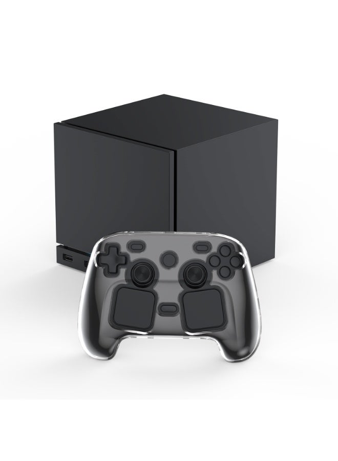 JYS Transparent PC crystal protective case for the Steam Deck controller, hard-shell scratch-resistant cover - Image 4