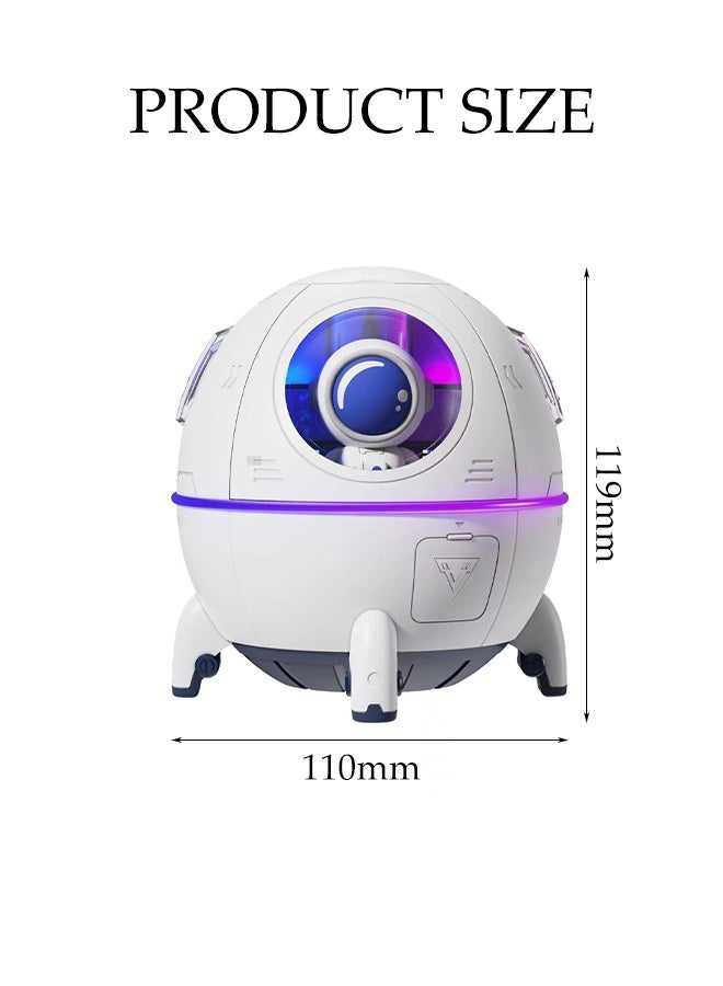 DUNISO Mini Desktop Humidifier Diffuser LED Light Quiet Ultrasonic Humidifier Portable Essential Oil Diffuser with Colored Mood Light Rechargeable Water Mist Air Humidifier for Car Office Home - Image 4