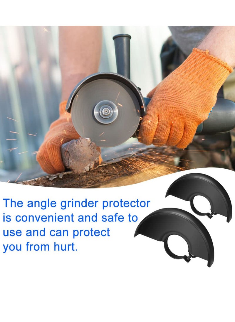 Angle Grinder Shield Protective Cover, Black Cutting Machine Base Metal Wheel Guard Safety Protector Cover for 125 115 Angle Grinder Power Tool Accessories 42 mm Inner Diameter, 2 Size - Image 4