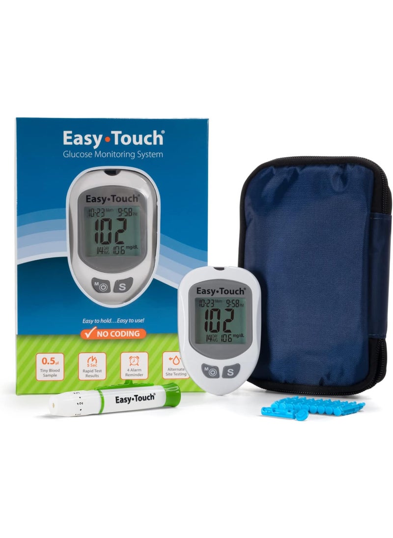 Easy Touch EasyTouch Glucose Monitoring System with 1 Meter, 10 Twist Lancets, 1 Lancing Device 
