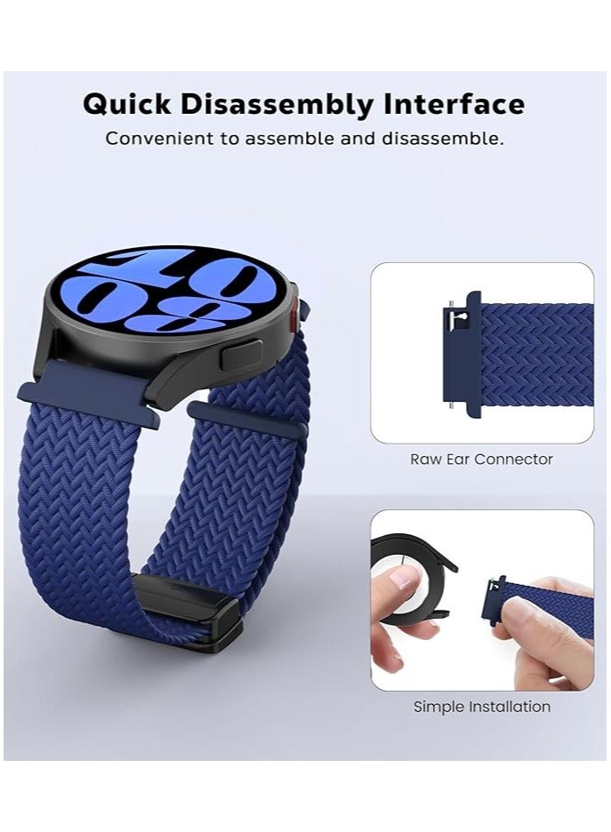 22mm Magnetic Band for Samsung Galaxy Watch 3 45mm/Watch 46mm/Gear S3/Huawei watch GT4 GT3 46MM/Huawei Watch 3/4/GT2E/GT2 Pro/GT GT2 46MM/Amazfit GTR 4/3/3Pro/2/2e, Stretchy Braided Nylon Sport Strap - Image 5