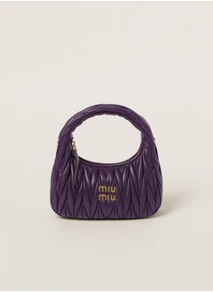 Miu Miu Wander quilted nappa leather hobo Crossbody Shoulder Bag  - Image 1