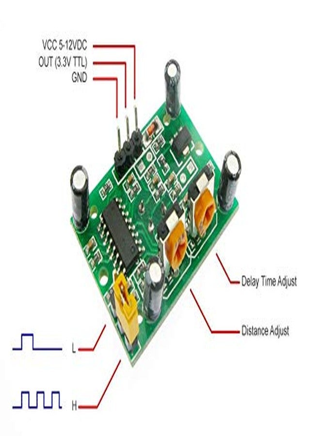 TechDelivers 2Piece PIR Sensor Pyroelectric Infrared Module - Image 2