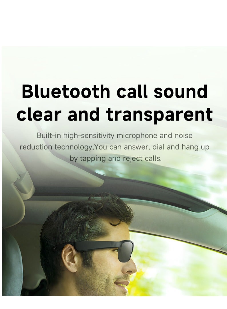 جولف لينك نظارات G02 الذكية للرجال خفيفة الوزن 36.9 جرامًا مع خاصية تقليل الضوضاء ومضادة للتعرق IP65 ومناسبة للرياضة الخارجية ومقاومة للأشعة فوق البنفسجية ونظارات شمسية رياضية باللون الأصفر - Image 3