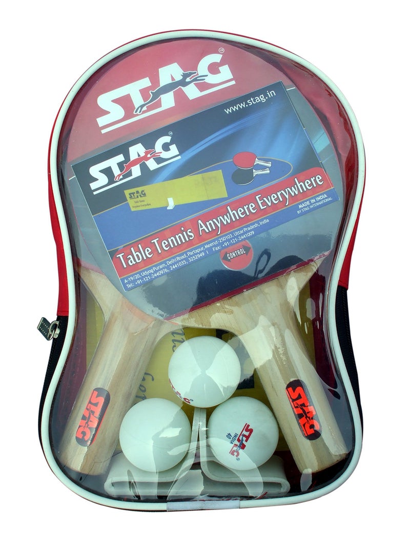 Stag Play Anywhere TT Set (color may vary), Wood,Tabletennis - Image 1