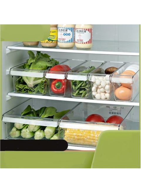 4 Pieces Refrigerator Drawer Storage Organizer Boxes