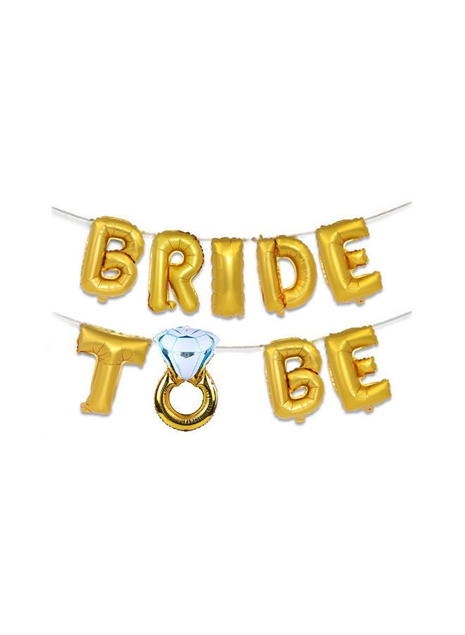 نيبمينينت "بالون من القصدير على شكل حرف "Bride To Be" 16بوصة