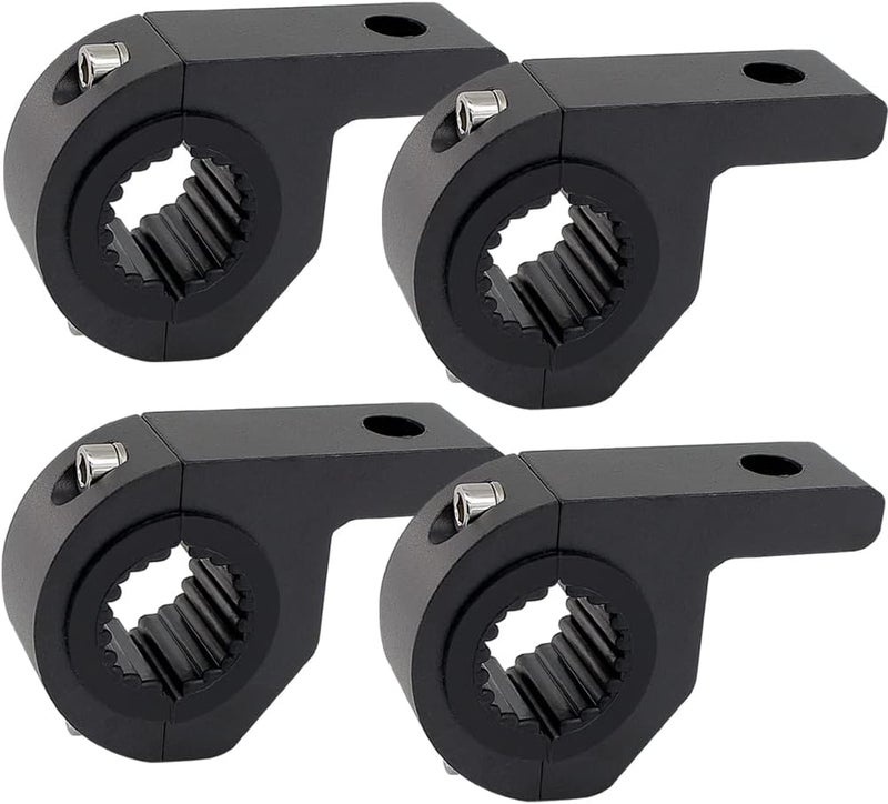 STDYSUN Motorcycle Bull Bar Mounting Bracket 4PCS Horizontal Light Mount Clamp Kit for 0.59" /0.75" /0.87"/0.98"/1.1"/1.25"Tubes fit for LED Driving Lights, Spotlights Fits Truck, ATV, & Motorcycle Crash Bars - Image 1