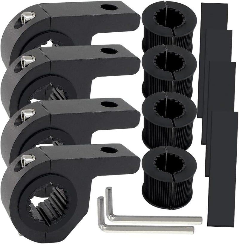 STDYSUN Motorcycle Bull Bar Mounting Bracket 4PCS Horizontal Light Mount Clamp Kit for 0.59" /0.75" /0.87"/0.98"/1.1"/1.25"Tubes fit for LED Driving Lights, Spotlights Fits Truck, ATV, & Motorcycle Crash Bars - Image 3