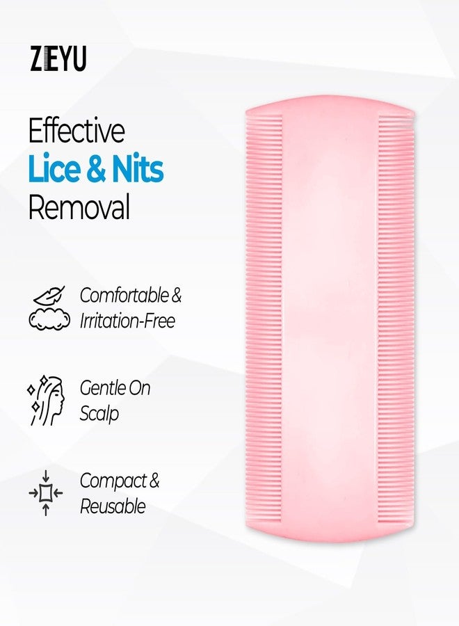 Zeyu 3-Piece Hair Comb Set | Multipurpose Dressing, Lice & Detangling Combs for Men & Women | All-Purpose Hair Brush Combo (Multicolour, 3Pcs_Lice_Comb) - Image 5