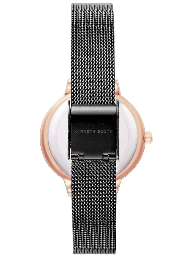KENNETH SCOTT Women's Stainless Steel Analog Watch K22523-RMBB - 30 mm