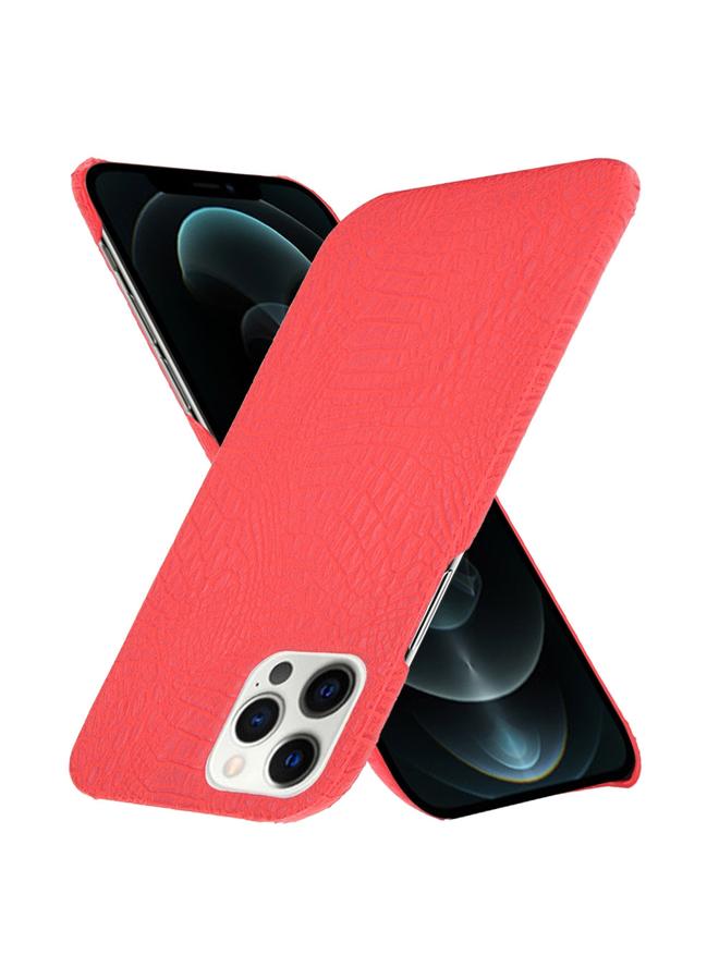 زبون جراب لهاتف iPhone 12 / 12 Pro مقاوم للصدمات من نسيج التمساح من البولي كربونات + جراب من البولي يوريثان - Image 2