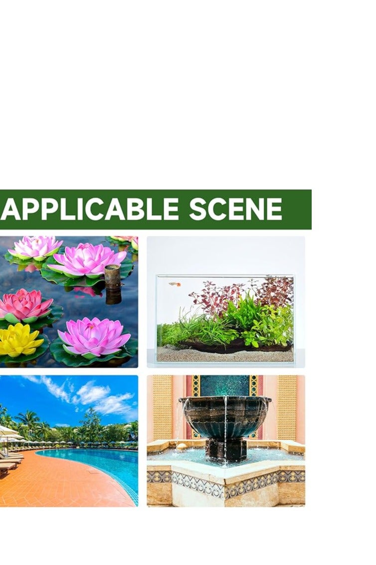 Leonshco Pack of 8 Floating Flowers, Water Lily Artificial Lotus Flowers Pond, Artificial Lotus Floating Pond Decoration, Water Lily Lotus Flower for Use in Pools, Aquariums, Stream Scenes (Colour) - Image 4