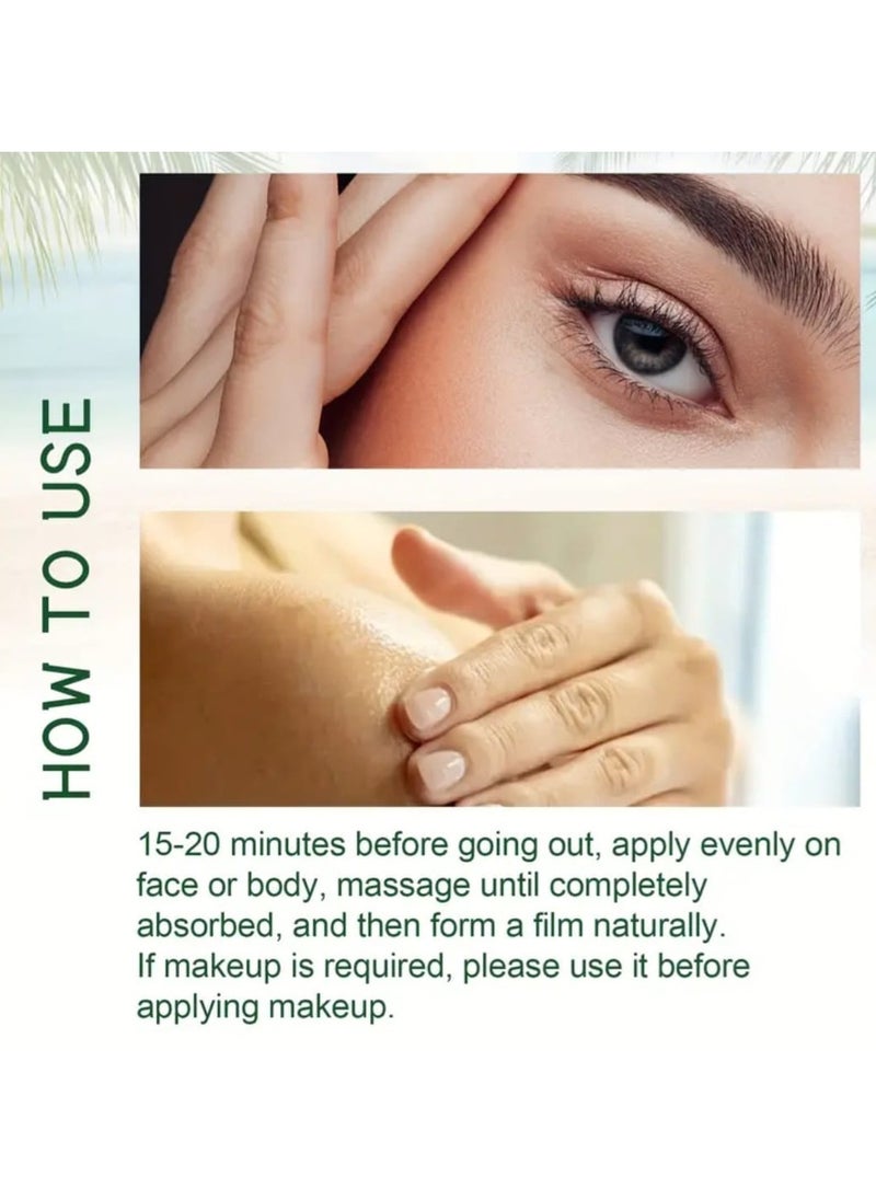 OUHOE - OUHOE Soothing Aloe Veera Sun Cream SPF 50 PA+++ | Facial sunscreen SPF 50+ PA++ | Korean Skincare , Non-Greasy, 50ML - Image 1
