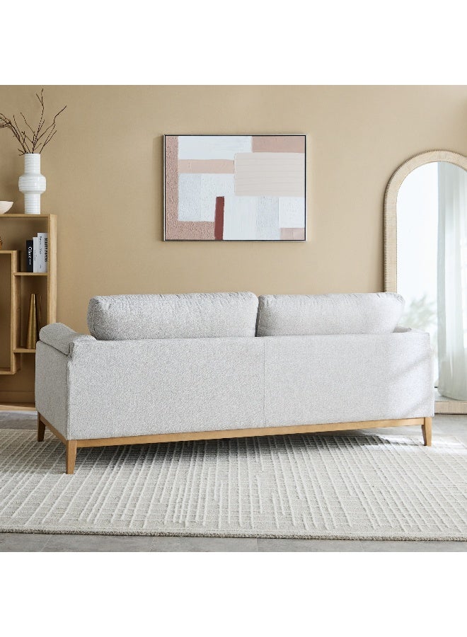 Home Box Hope 3-Seater Fabric Sofa in Light Grey - Image 3