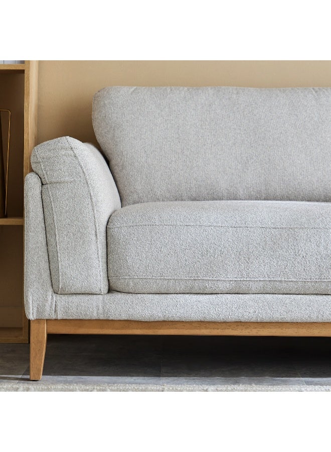 Home Box Hope 3-Seater Fabric Sofa in Light Grey - Image 4