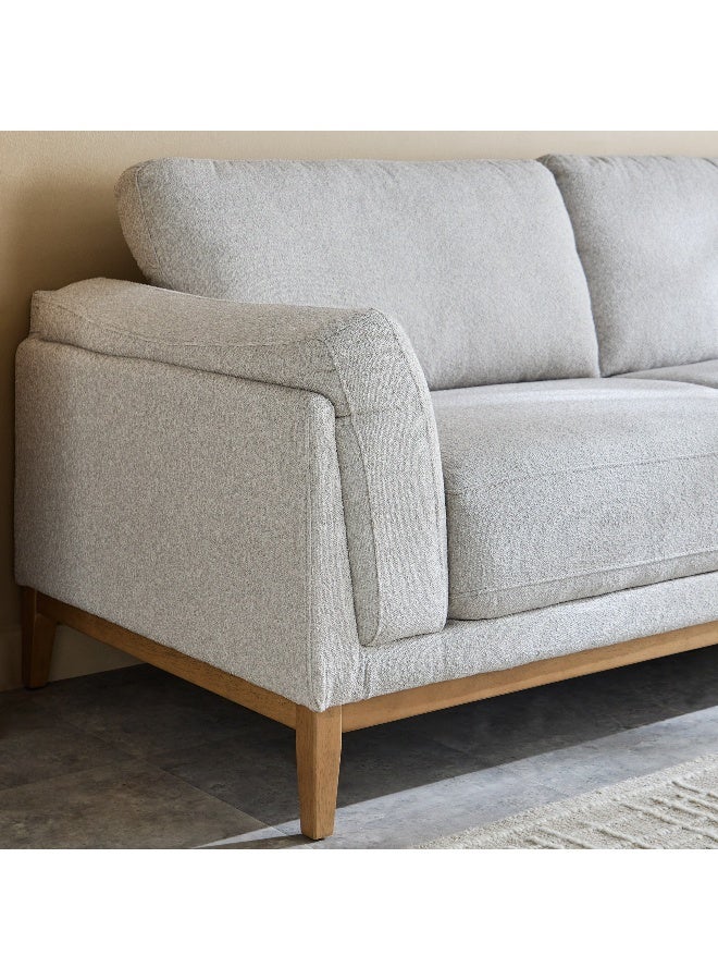Home Box Hope 3-Seater Fabric Sofa in Light Grey - Image 5
