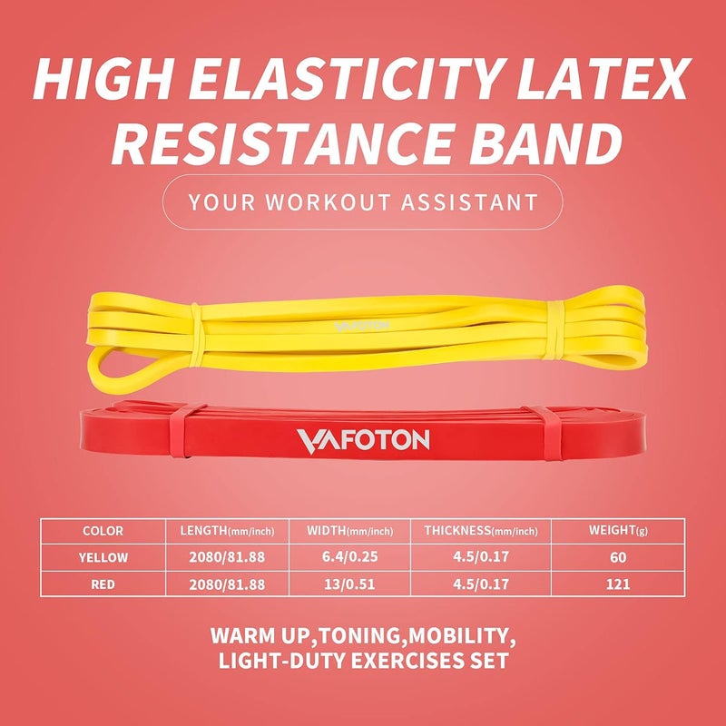 VAFOTON Pull Up Assist Bands - Latex Resistance Band Loop for Strength Training and Muscle Building - Image 4