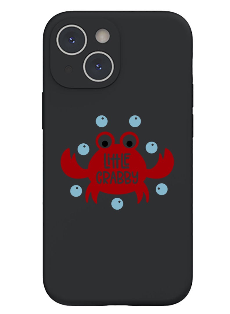 Theodor Protective Slim Fit Case Liquid Silicone Cover with Full Body Protection Anti-Scratch Shockproof Case For iPhone 13 Black  - Lovers - Image 1