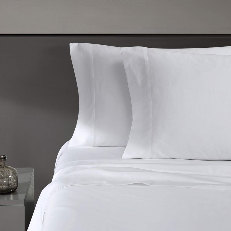 Vera Wang  Queen Sheet Set Luxury Sateen Cotton Bedding 800 Thread Count Soft  Smooth Home Decor White 4 pieces Queen