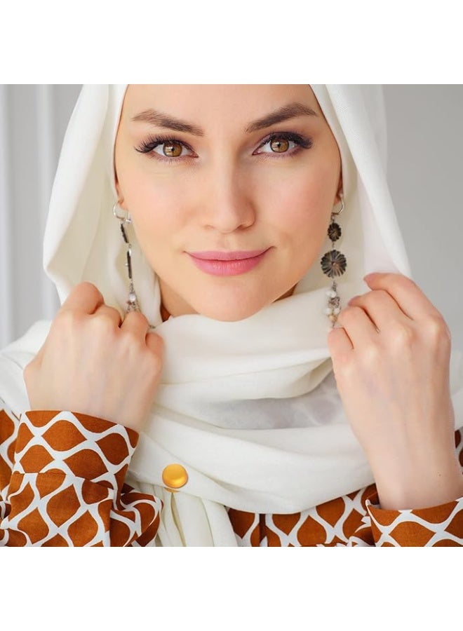 8 زوج من دبابيس الحجاب المغناطيسية، أقوى أزرار تجارية للنساء متعددة الاستخدامات ووشاح صغير ملون (طراز ريفي)، مغناطيس، مغناطيس - Image 5