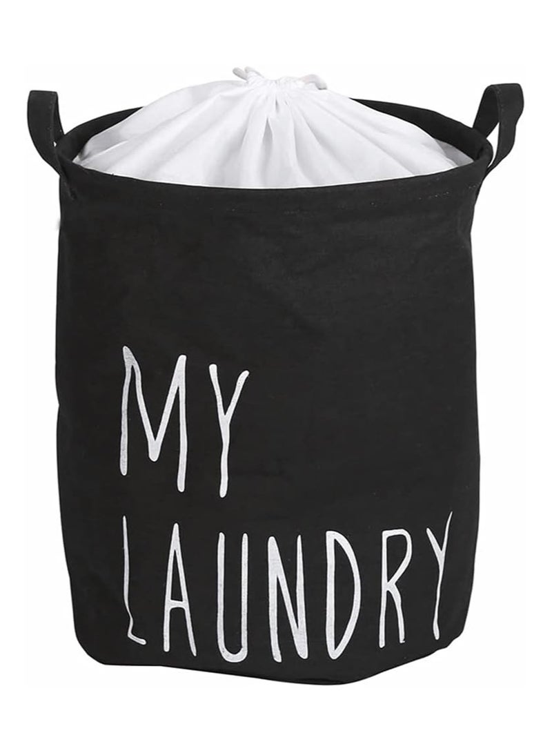 BLOOMING TIME My Laundry Printed Hamper Black/White Bag - Image 1