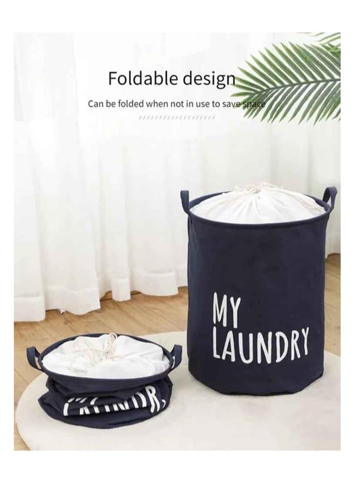 BLOOMING TIME My Laundry Printed Hamper Black/White Bag - Image 2