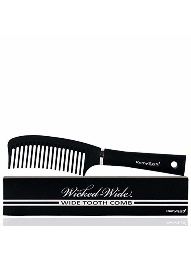 RemySoft Wicked-Wide - Wide Tooth Detangling Comb - Safe for Hair Extensions, Weaves and Wigs - Image 2