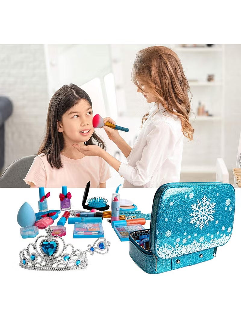 EzzySo Kids Makeup Kit for Girls, Unicorn Makeup Set, Real Washable Make up Kit for Little Girl Princess Toddler Makeup for Kid Birthday Gifts Unicorn Toys for Girls - Image 4