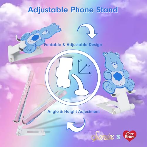 Sonix x Care Bears Character Phone Stand | Adjustable Cell Phone Holder, Desk Stand, Dock | Care Bears | Grumpy Bear - Image 3