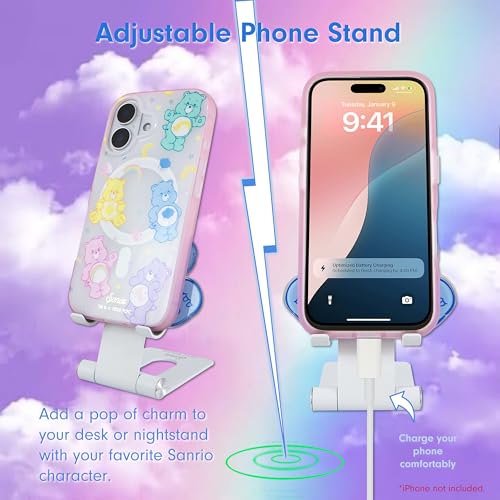 Sonix x Care Bears Character Phone Stand | Adjustable Cell Phone Holder, Desk Stand, Dock | Care Bears | Grumpy Bear - Image 4