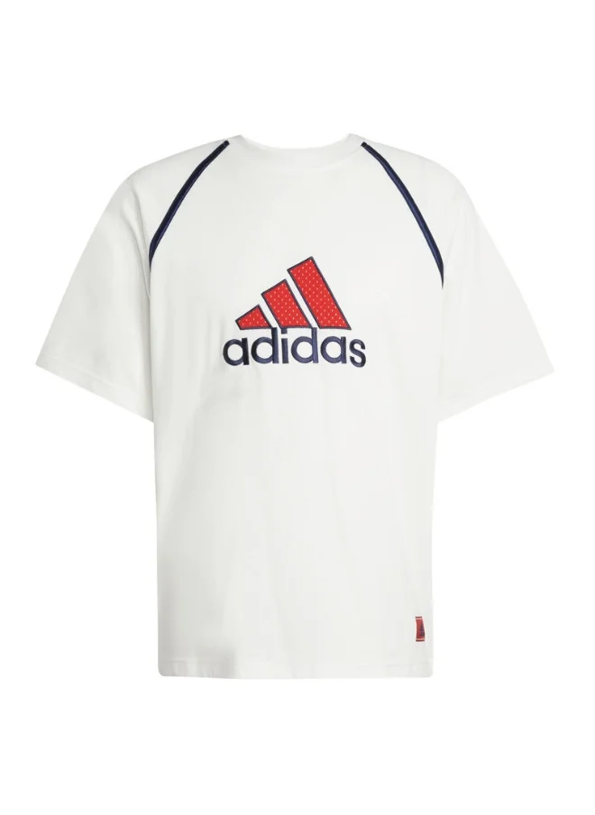 اديداس adidas BADGE TEE Q2 White Originals Men T-SHIRTS