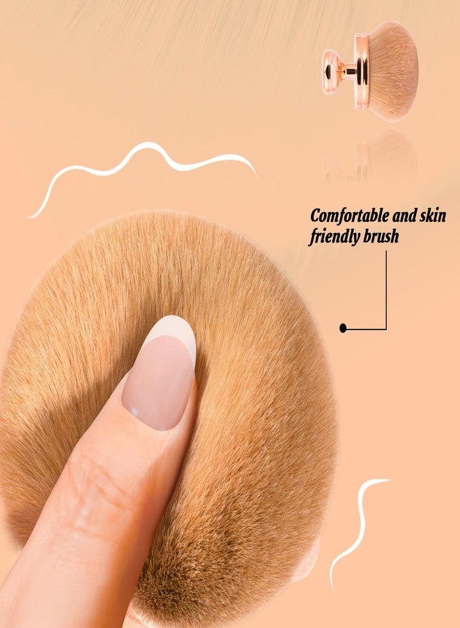 UNIMEIX Extra Large Body Makup Brush for Self Tanner with Drawstring Bag, 3.0 Inch Blend and Blur Body Sunscreen Applicator for Face, Legs, Body, Cream and Foundation (RoseGold) - Image 4