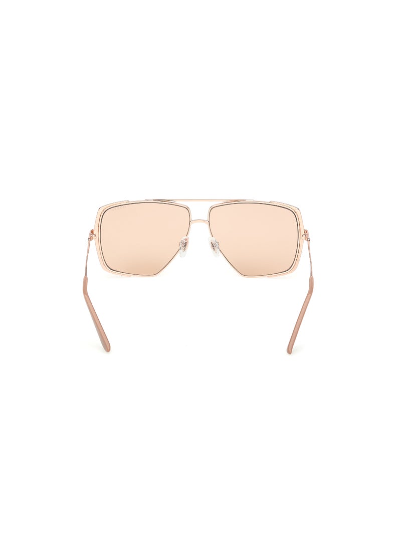 GUESS FULL RIM FEMALE NAVIGATOR BEIGE METAL SUNGLASSES - Image 4