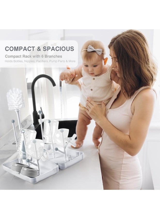 Termichy رف تجفيف زجاجات الأطفال للسفر من تيرميشي، حجم مدمج بسعة كبيرة للأمهات العاملات، زيارة العائلات، الأصدقاء أو التخييم مع الطفل غاري - Image 4